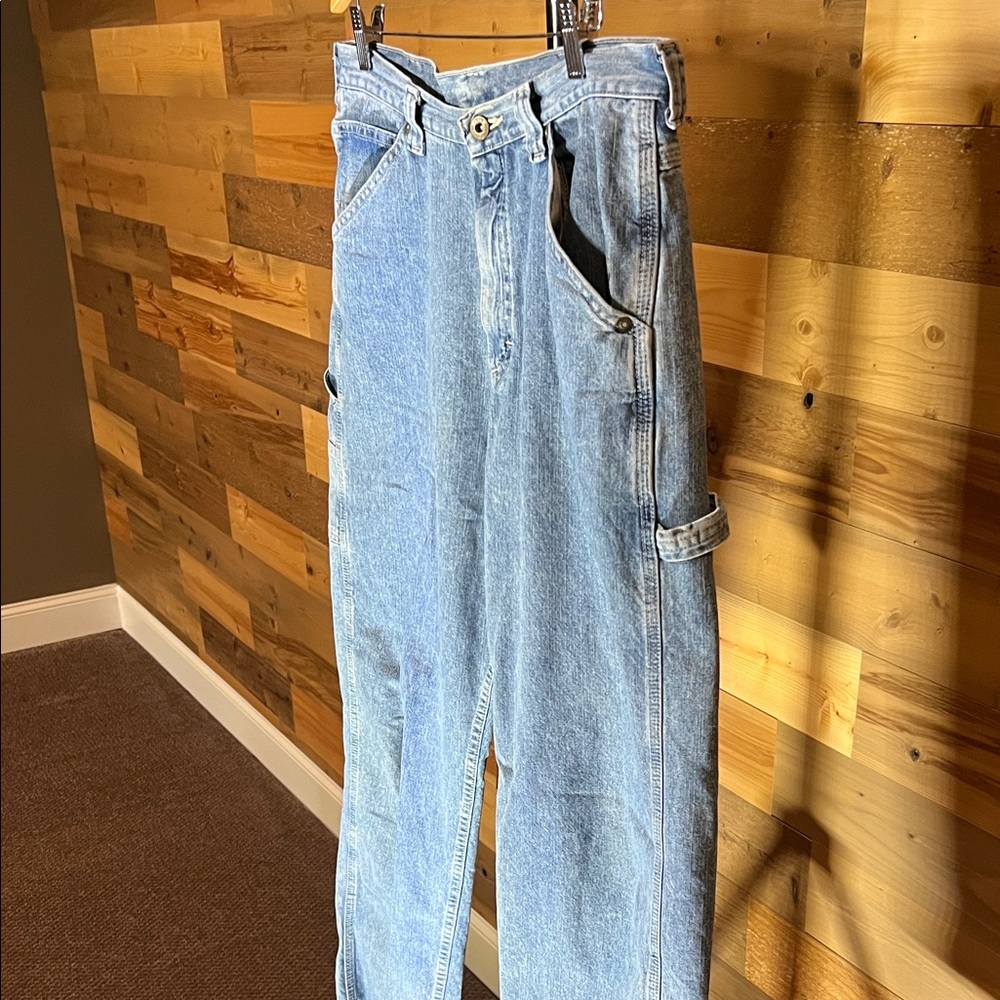 Lee Men's Vintage Carpenter-Relaxed Fit Light Blue Jeans 34x32 - Picture 5 of 8